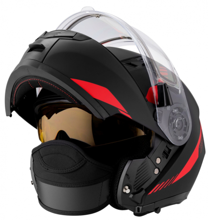 ШЛЕМ модуляр RSX Spark (HS159) Winter (желтые очки)